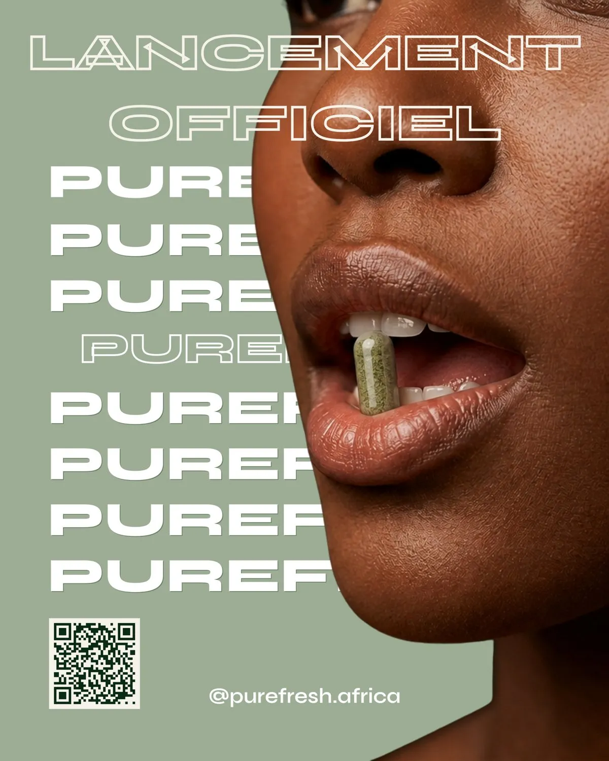 Affiche de lancement officiel de la marque PureFresh